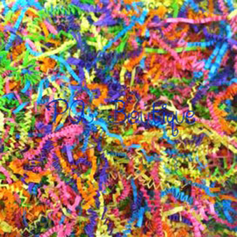 Crinkle paper shreds - Mixed colors