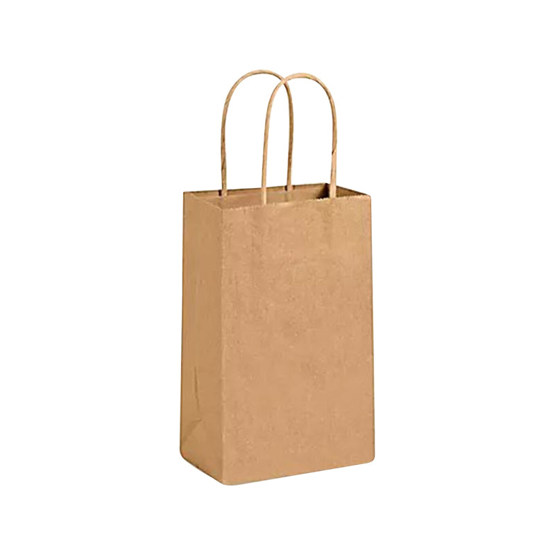 Kraft Paper Bags with handles, 5x3x8 inches