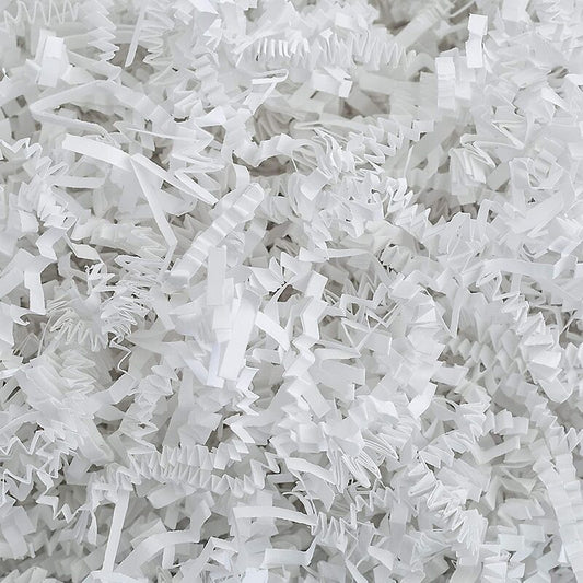Crinkle paper shreds - White